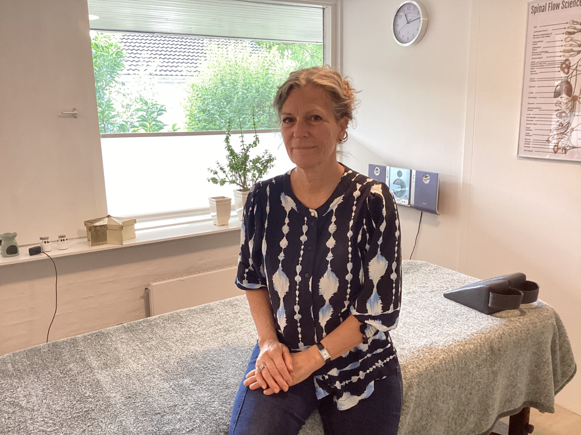 Louise Høj i klinikken i Espergærde